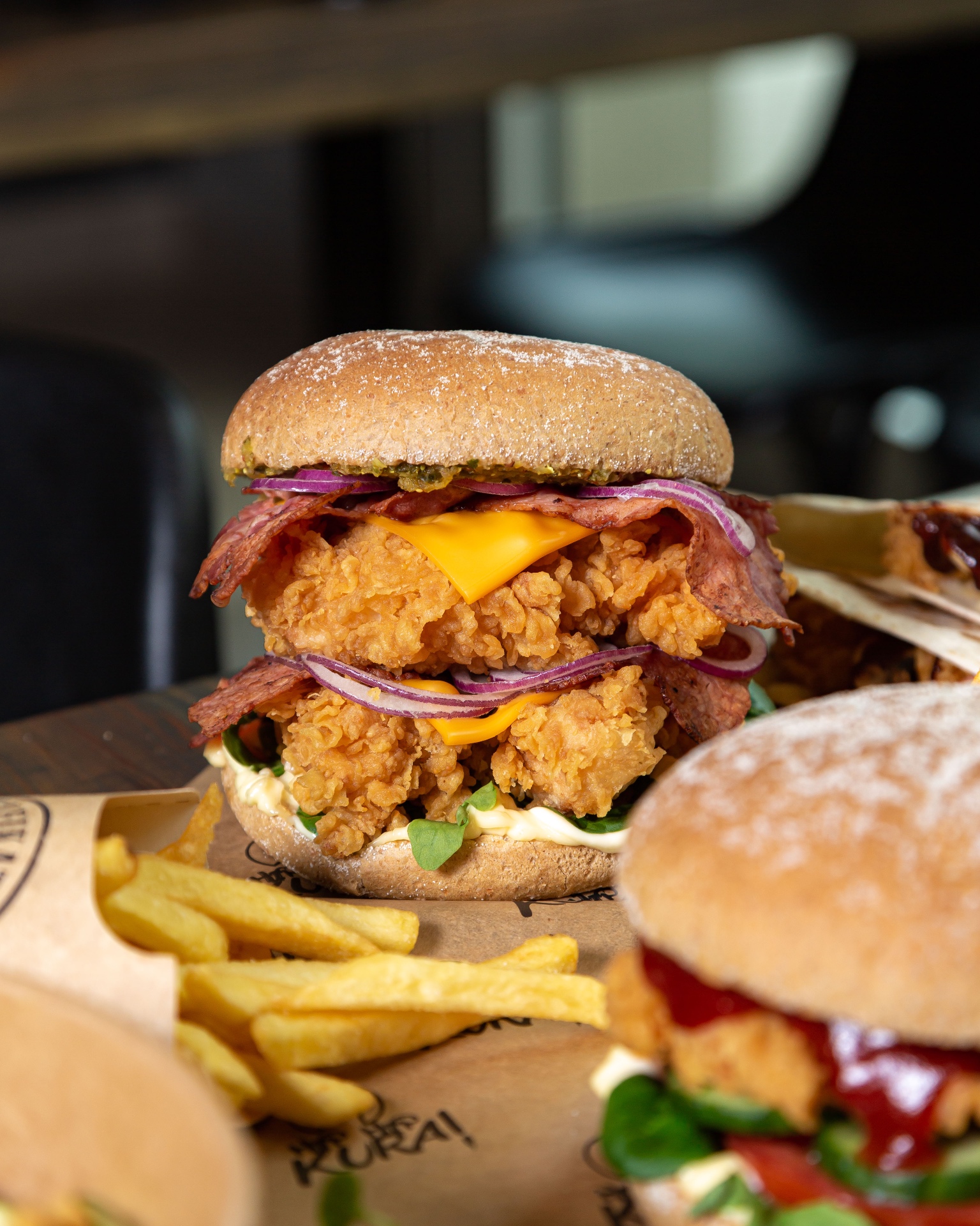 Podwójny burger z kurczaka HipHipKura