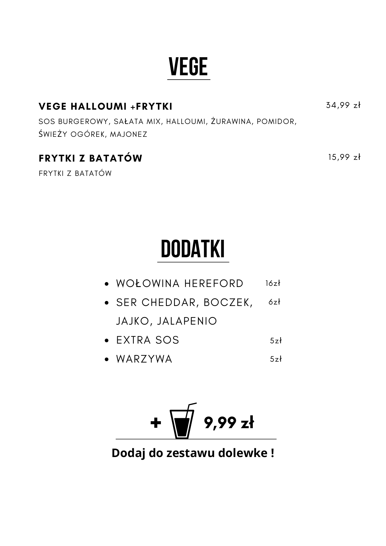 Menu BestBeefBurgers — strona 3